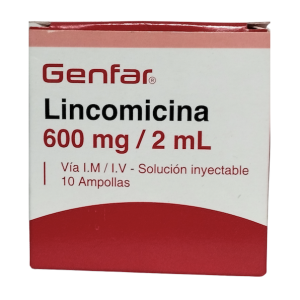 LINCOMICINA 600 MG X AMP 2 ML (GENFAR)